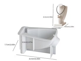 Molde silicona exhibidor pecho triangular